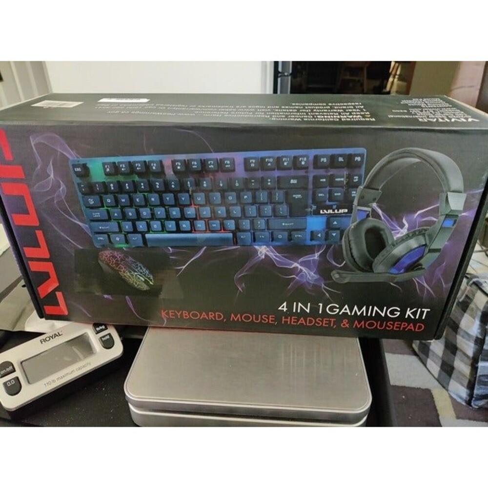 LVLUP Wired Gaming 4 in 1 Starter Kit for PC- NEW
